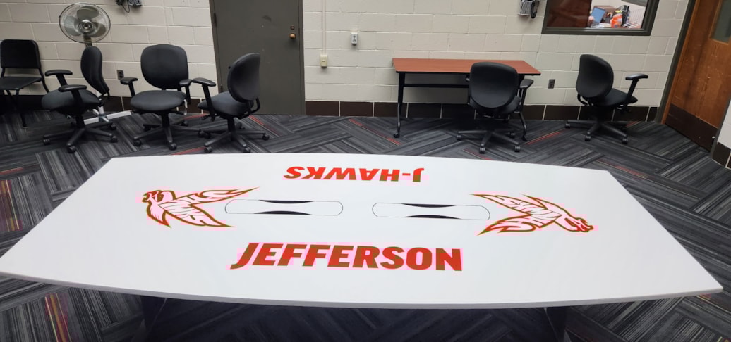Custom Sign Printing | Schools, Colleges & Universities Signs | Rockford, IL | Vinyl | Jefferson J-Harks | Wraps | Custom Wraps | Vehicle Wraps | Signs Rockford 