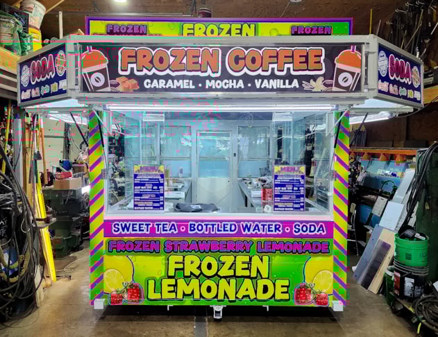 Custom Sign Printing | Restaurant & Food Service Signs | Garden Prairie, IL | Plastic | Vehicle Wraps | Concession Trailer | Custom Wraps 