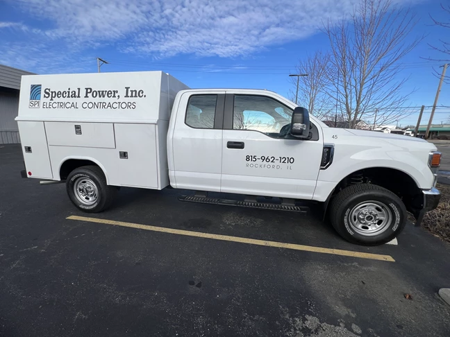Vehicle Lettering | Manufacturing Signs | Rockford, IL | Vinyl | Vehicle Wraps | Vehicle Graphics | Custom Graphics | Special Power Inc.