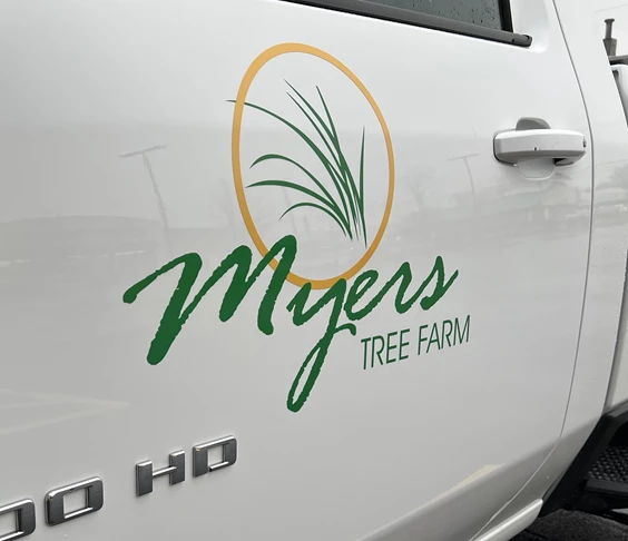Vehicle Lettering | Professional Services Signs | Rockford, IL | Vinyl | Wraps | Marketing | Logos | Branding | Myers Tree Care | 