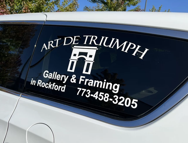 Vehicle Lettering | Rockford, IL | Vinyl | Vinyl Wraps | Vehicle Wraps | Cherry Valley | Art De Triumph | Rockford Area Arts Council | Vinyl | 