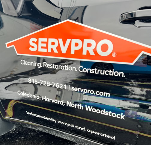 Vehicle Lettering | Construction | Rockford, IL | Vinyl | Servpro | Rockford Vehicle Wraps | Graphics Rockford 