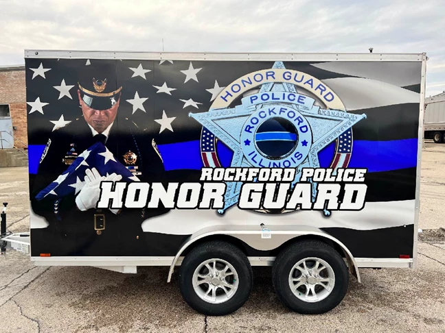Vehicle Wraps | Government and Municipal Signs | Rockford, IL | Vinyl | Rockford Police | Wraps | Signs | Signage | Back the Blue | 