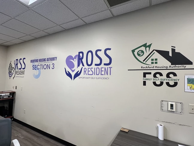 Wall Murals & Wall Graphics | Nonprofit Organizations and Associations Signs | Rockford, IL | Vinyl | Wall Wraps | Wall Decals | Custom Graphics | Rockford Housing Authority