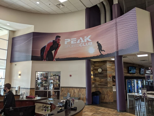 Wall Murals & Wall Graphics | Gym, Sports and Fitness Signs | Loves Park, IL | Vinyl | Peak Fitness | Peak Sports Club | Wall Wraps | Vinyl Wraps 