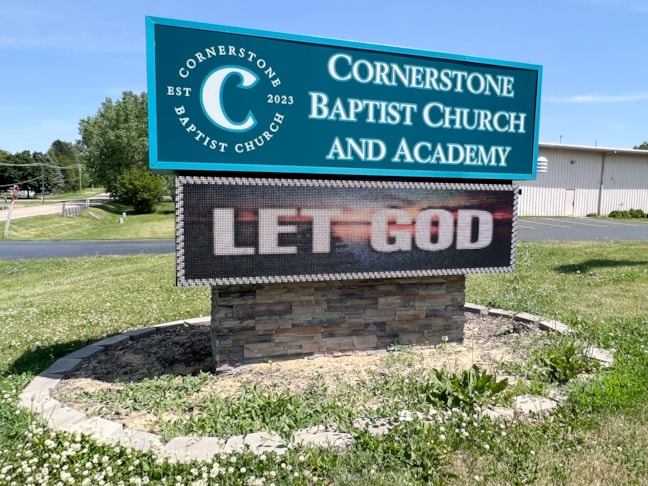 Monument Signs | Church & Religious Organization Signs | Rockford, IL | Cornerstone Baptist Church and Academy | Church Signs | EMC Signs | LED Signs | Monument Signs | Church & Religious Organization Signs | Rockford, IL | Cornerstone Baptist Church and Academy | Church Signs | EMC Signs | LED Signs |