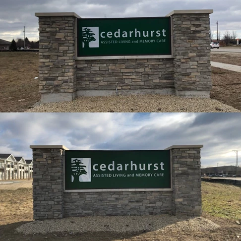 Monument Signs | Property Management, Apartment, & Condo Signs | Yorkville, Il