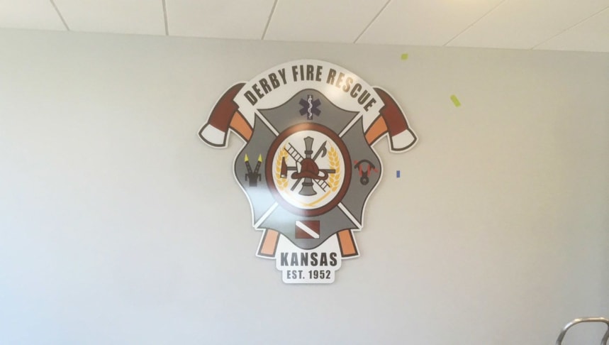 Reception Area Signs | Standoff Signs | Government and Municipal Signs | Derby, Kansas