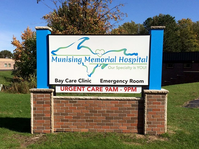 Custom Monument Signs | Light Boxes | Healthcare | Munising, MI
