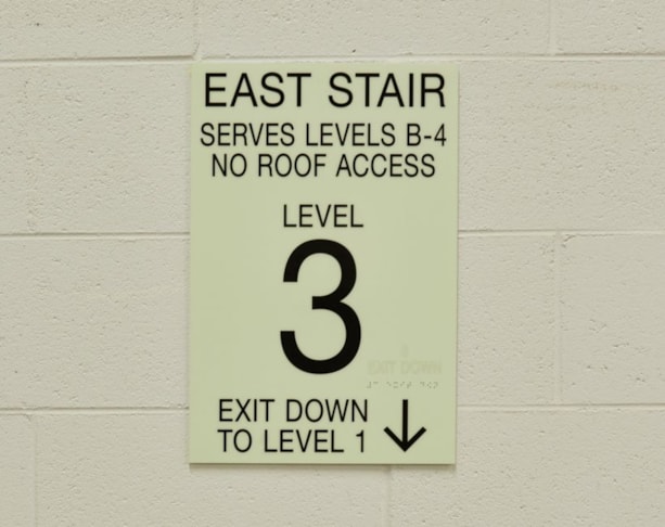 Photoluminescent Signage Photoluminescent Signage