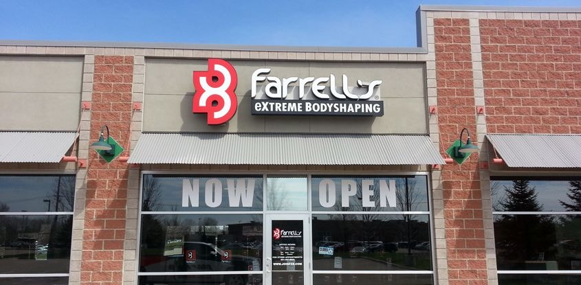 Channel Letters with Logo on a Raceway for Farrell's Channel Letters with Logo on a Raceway for Farrell's