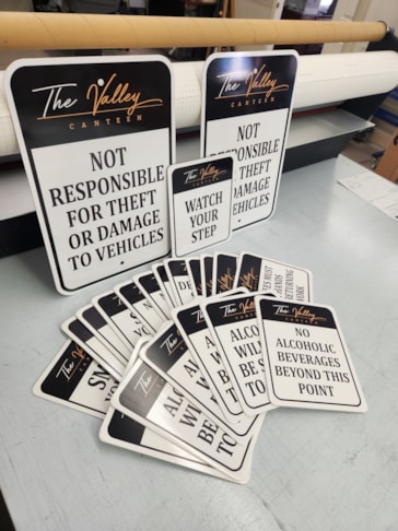 Indoor Signs | Restaurant & Food Service Signs | Marshall, MO | PVC | Aluminum Signs | The Valley Canteen Indoor Signs | Restaurant & Food Service Signs | Marshall, MO | PVC | Aluminum Signs | The Valley Canteen