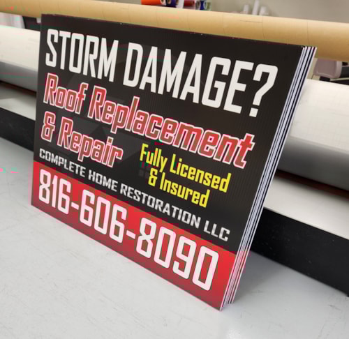 Yard Signs / Real Estate Signs | Construction | Kansas City, MO | Corrugated Plastic / CoroplastTM Yard Signs / Real Estate Signs | Construction | Kansas City, MO | Corrugated Plastic / CoroplastTM