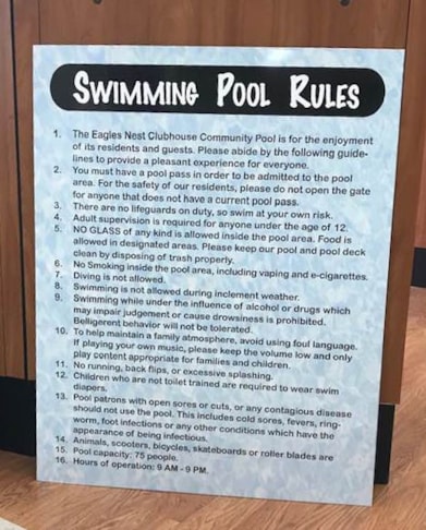 Warning and Safety Signs | Outdoor Wall Letters & Graphics | Golf Course, Country Club, & Outdoor Venue Signs | Kansas City, MO | Pool rule sign | Swimming pool rules Warning and Safety Signs | Outdoor Wall Letters & Graphics | Golf Course, Country Club, & Outdoor Venue Signs | Kansas City, MO | Pool rule sign | Swimming pool rules