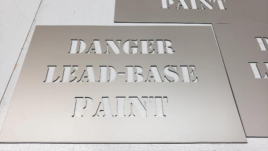 Stencil | Warning and Safety Signs | Construction | Kansas City, MO | Plastic | Metal Engraved Sign | Metal Sign | Engraved Sign | Metal Stencil | Indoor Engraved Metal | Outdoor Engraved Metal