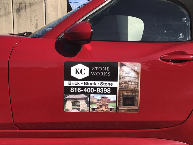 Vehicle Magnets | Custom Vehicle Graphics and Lettering | Interior Design Firm Signs | Kansas City, MO