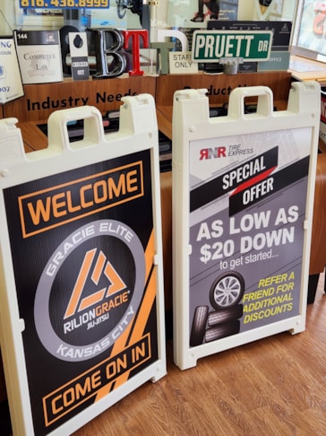 A-Frame Signs in Gladstone