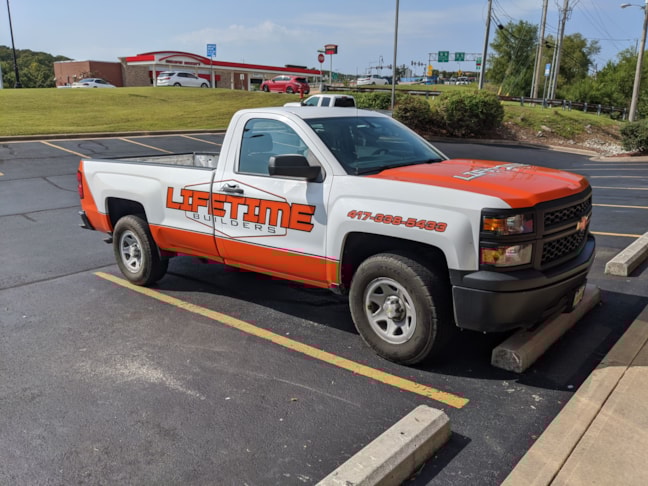 Vehicle Lettering | Construction Signs | Branson, MO | Vinyl