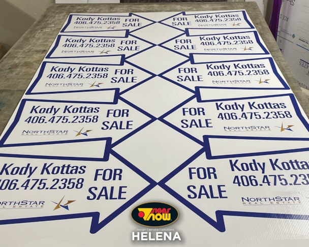 Custom Yard Signs | Real Estate Signs | York, MT | Corrugated Plastic / CoroplastTM Custom Yard Signs | Real Estate Signs | York, MT | Corrugated Plastic / CoroplastTM