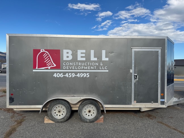 Vehicle Lettering | Construction | Helena, MT | Vinyl | Bell Construction Vehicle Lettering | Construction | Helena, MT | Vinyl | Bell Construction