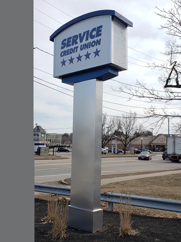Free Standing | Pylon Signs | Banking & Financial Institution Signs | Rochester, NH | Aluminum