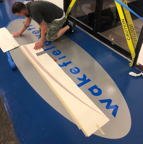 Floor Graphics in Pelham